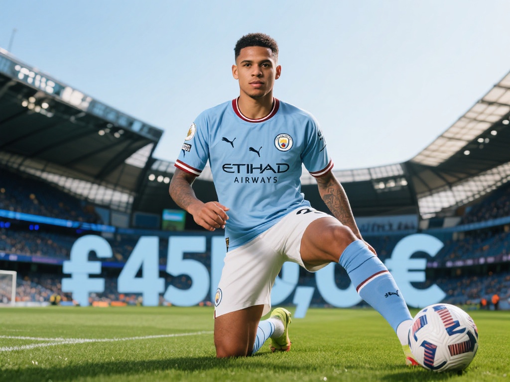 4500万欧元天价!曼城锁定巴西国脚右后卫,3倍溢价仍被看好! 在足球世界中,转会费的高低往往只是一个数